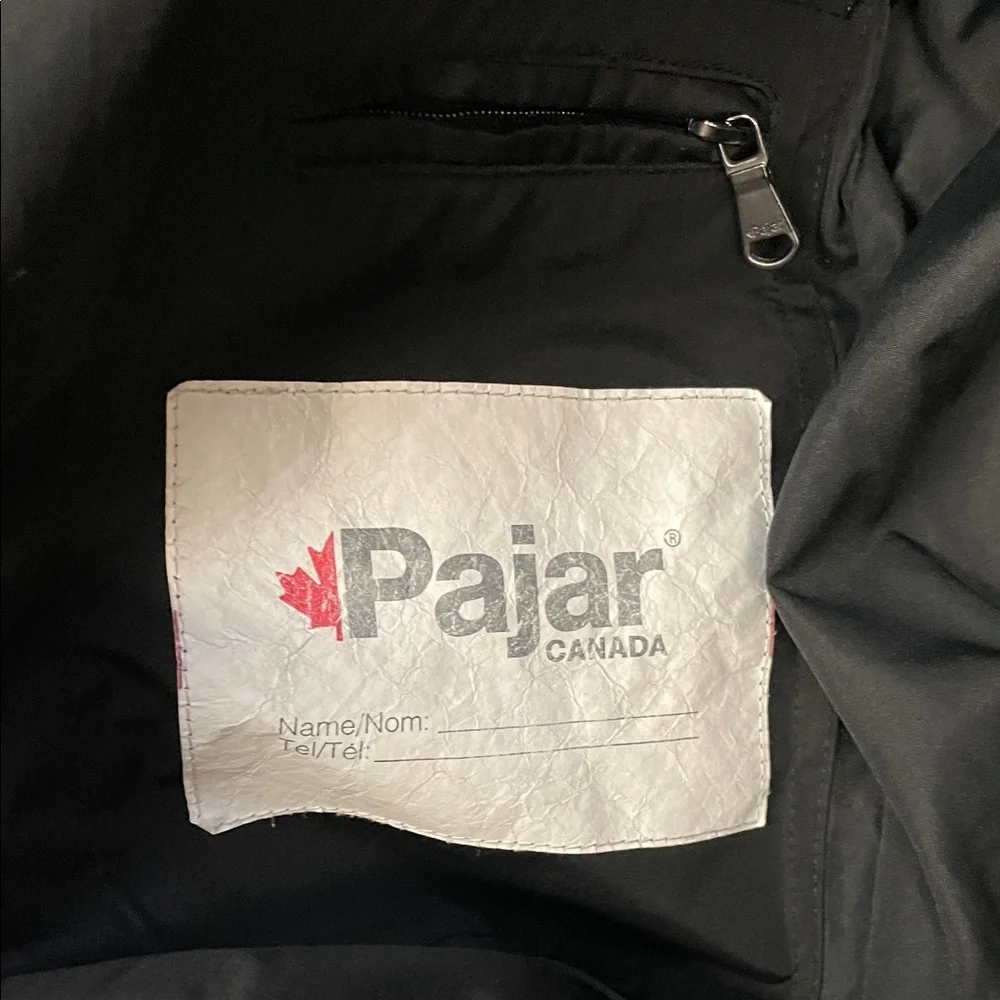 Pajar Canada kids Black Quilted Jacket with Faux Fur Hood